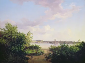Johannes Amsincks have på Binnenalster, 1837