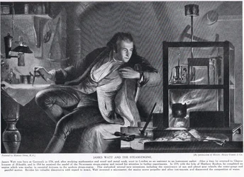 James Watt and the Steam-Engine, illustration fra 