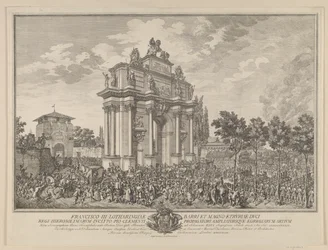 Frantz Stephans æresport, ved indtog i Firenze 1739