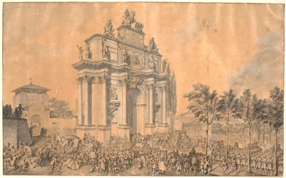 Triumfbue for Frans III af Lothringen og Maria Theresia ved deres indtog i Firenze 1739