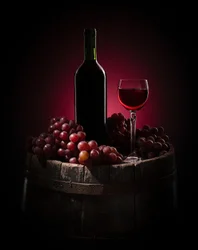 Elegant vin-stilleben