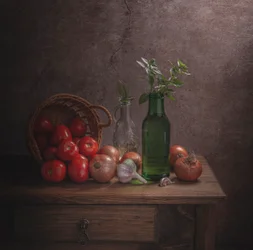Ingredienser til et rustikt køkken