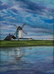 Vindmølle..Holland, 2020 (pastel)
