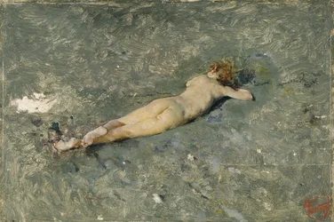 Nøgen på stranden ved Portici, 1874