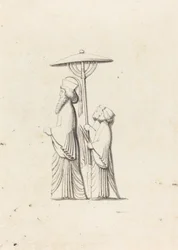 Skulptur i Persepolis, fra Le Bruyns Rejser