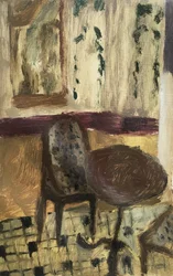 At the Restaurant in Paris, 2019 (olie på papir)