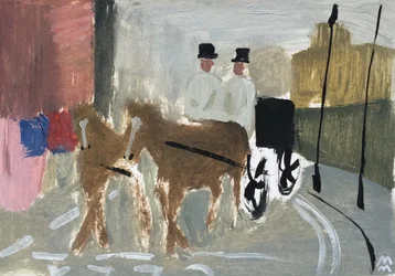 Victoria Street i London, 2019 (olie på papir)