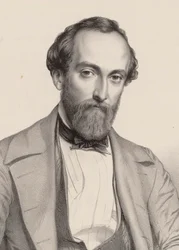 Portræt af komponisten Antoine Francois Marmontel 1816-1898.