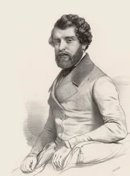 Portræt af komponisten Federico Ricci 1809-1877, 1844.