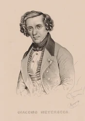 Portræt af komponisten Giacomo Meyerbeer 1791-1864, 1836.