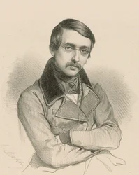Portræt af dramatikeren Auguste Anicet-Bourgeois 1806-1870.