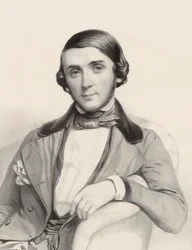 Portræt af pianisten og komponisten Jean-Henri Ravina 1818-1906, ca 1845.