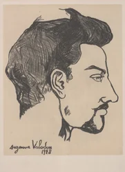 Portræt af Utrillo i profil