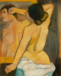 Nøgen kvinde foran et spejl, 1904