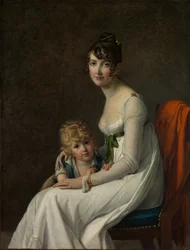 Madame Philippe Panon Desbassayns de Richemont... og hendes søn, Eugène 1800-1859, 1802