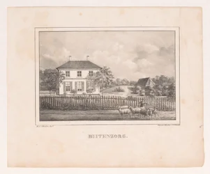 Udsigt over Huis Buitenzorg Buitenzorg (titel på objekt)