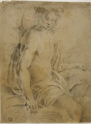 Siddende engel