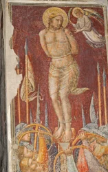 St. Sebastian, fresko af Mariotto di Nardo, Santa Maria Maggiore-kirken, Firenze (UNESCOs verdensarvsliste
