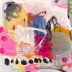 Inspirerende abstrakt collage