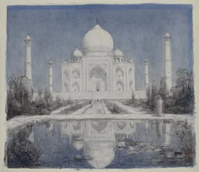 Taj Mahal ved måneskin