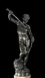 David Bronzeskulptur af Antonin Mercia (1845-1916) Paris, Musee d
