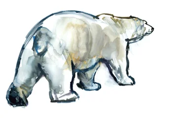 Glacier Mint (isbjørn), 2013, (akvarel og gouache på papir)