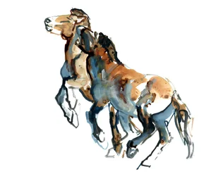 Neckbite, 2013 (sennelierblæk, akvarel og gouache)