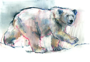 Pink, 2016, (conté og pastel på papir)