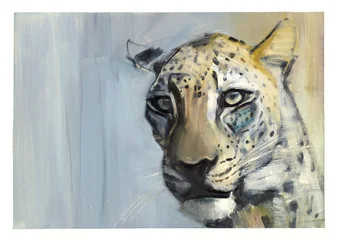 Predator (arabisk leopard), 2009 (olie på papir)