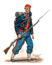 10. New York-infanteriregiment, National Zouaves, 4. uniform fra 1862, 2025