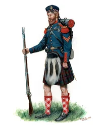 79th New York State Militia Soldier 1860, 2024 (Akvarel og gouache på Bristol)