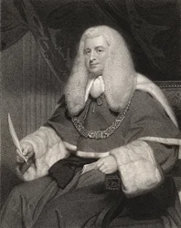 Lord Lloyd Kenyon, graveret af William Holl (1807-71), fra »National Portrait Gallery, bind III«, udgivet ca. 1835