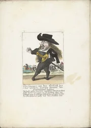 Den spanske dwerg Don Guappos, ca. 1710 Don Guappos, fra blodet af Don Quixote, nutidens general for de franske spaniere (titel på objektet) Il Callotto resurcitato eller nyindrettet lille kabinet (serietitel)