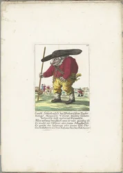 De dwerg Liendl Schnekenfist, ca. 1710 Liendl Schnekenfist fra Wienerisches Nacht-Kings Magazin-Visirer, Ambts kørte inspektør og materialeadministrator (titel på objekt) Il Callotto resurcitato eller nyindrettet lille kabinet (serietitel)