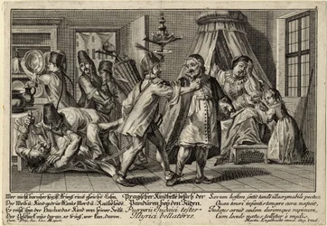 Pandurerne på besøg hos jøderne, ca 1756