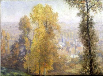 Autumn Glow (olie på lærred)