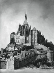 Mont Saint-Michel, Normandiet, Frankrig, 1937.