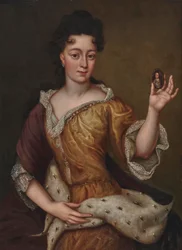 Portræt af Theresa Kunegunda Sobieska 1676-1730, kurfyrste af Bayern, slutningen af det 17. årh.