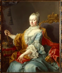 Portræt af Maria Theresa, den hellige romerske kejserinde
