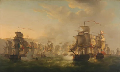 Sammenstød mellem den hollandske og den britiske flåde nær Boulogne