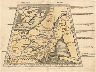 1513-kort over Baltikum, Skandinavien, Polen og Østeuropa af Martin Waldseemüller