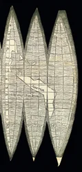 Verdenskort i form af et sæt jordklode-klodser, 1507