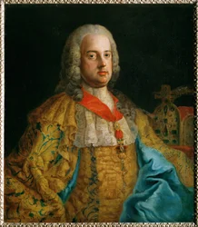 Kejser Franz I Stephan, gift med kejserinde Maria Theresia, hertug af Lothringen, storhertug af Toscana ... (olie på lærred)