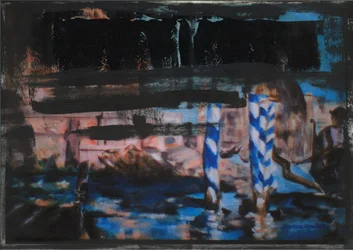 Canal Grande abstrakt sort 1