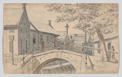 En bro over en kanal i Winschoten