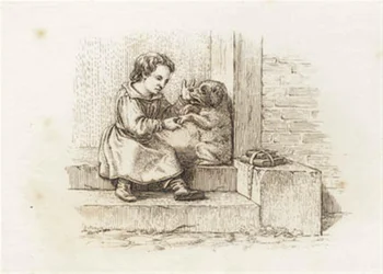 Illustration til "Halvhundrede Fabler for Børn" af Hey