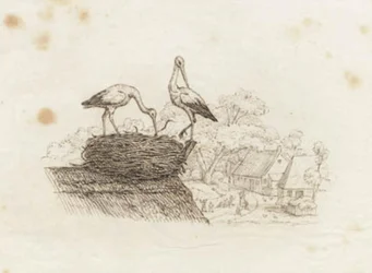 Illustration til "Halvhundrede Fabler for Børn" af Hey