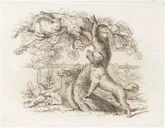 Illustration til "Halvhundrede Fabler for Børn" af Hey