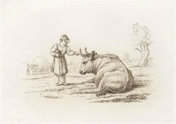 Illustration til "Halvhundrede Fabler for Børn" af Hey
