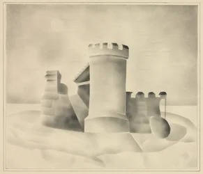 Ruiner ved måneskin, 1840.